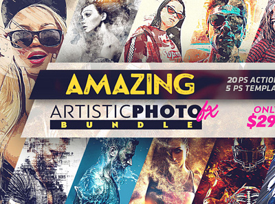 Amazing Artistic Photo Effect Bundle - InventActions.com actions adobe amazing before after bundle cool deal design easy easy to use effect effects how lightroom lightroom preset multiple photo preset presets ui