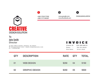 invoice for business