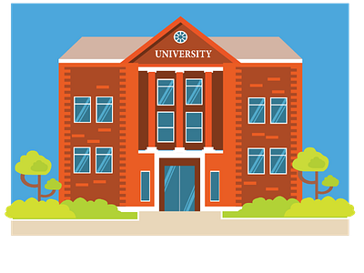 University Design illustrator logo design. vector design