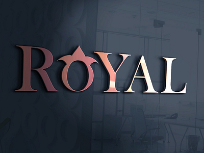 ROYAL Name Logo With Mockup by Dhonesh Chandra on Dribbble