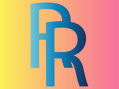 RR Logo Design letter design logo design. typography