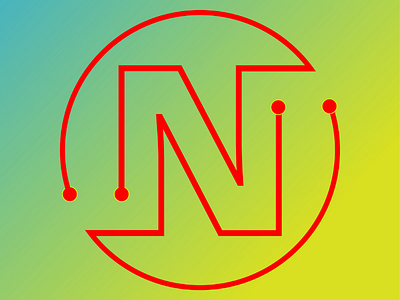 N type logo illustration letter design logo design