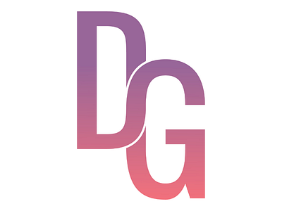 Letter DG type logo alphabet design letter logo monochrome