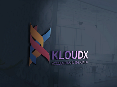 company logo design KLOUDX