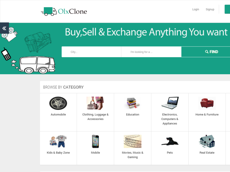 Buy OLX Clone Script - OLX Source Code PHP - AIS Technolabs designed by Wil...