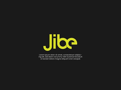 Jibe design flat illustration minimal typography vector