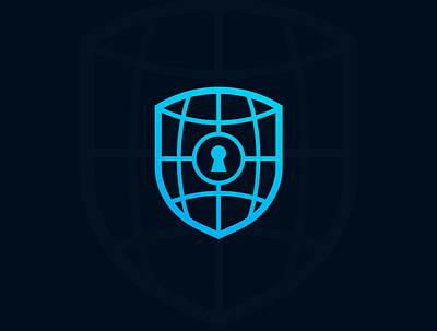 My Global Protectors app design flat icon logo minimal