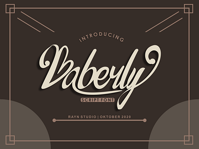 Baberly Font babershop clasic font script lettering scriptfont typography