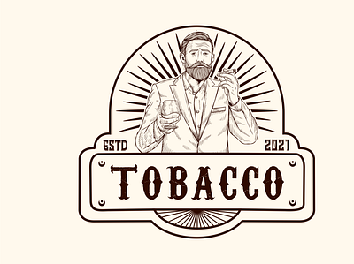 tobacco design hand drawn icon illustration logo logodesign vector