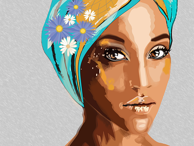 Дівчина в челмі adobe illustrator design illustration векторні зображення краса