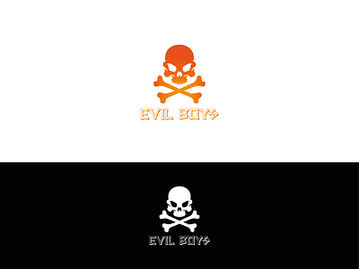 Evil Boys - Logo Design bone brand evil logo logo design logodesign simple logo skeleton skeleton logo skeleton symbol skeleton type design symbol symbol of evil