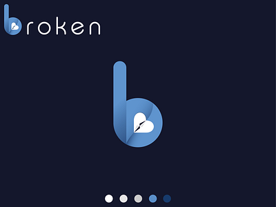 B Letter with Love Logo design Concept b b letter b letter logo b logo b monogram blue design logo logo design logodesign monogram letter mark shadow