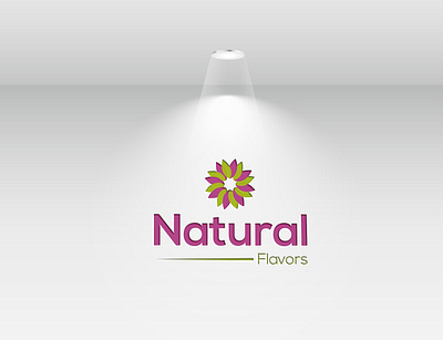 Natural Flavors design icon illustration illustrator logo minimal vector website