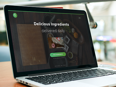 Food Startup Web Design cooking food food delivery food startup food template ingredient delivery subscription box