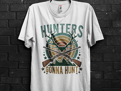 hunting and fishing deer t shirts design by Versatile T-shirt on Dribbble