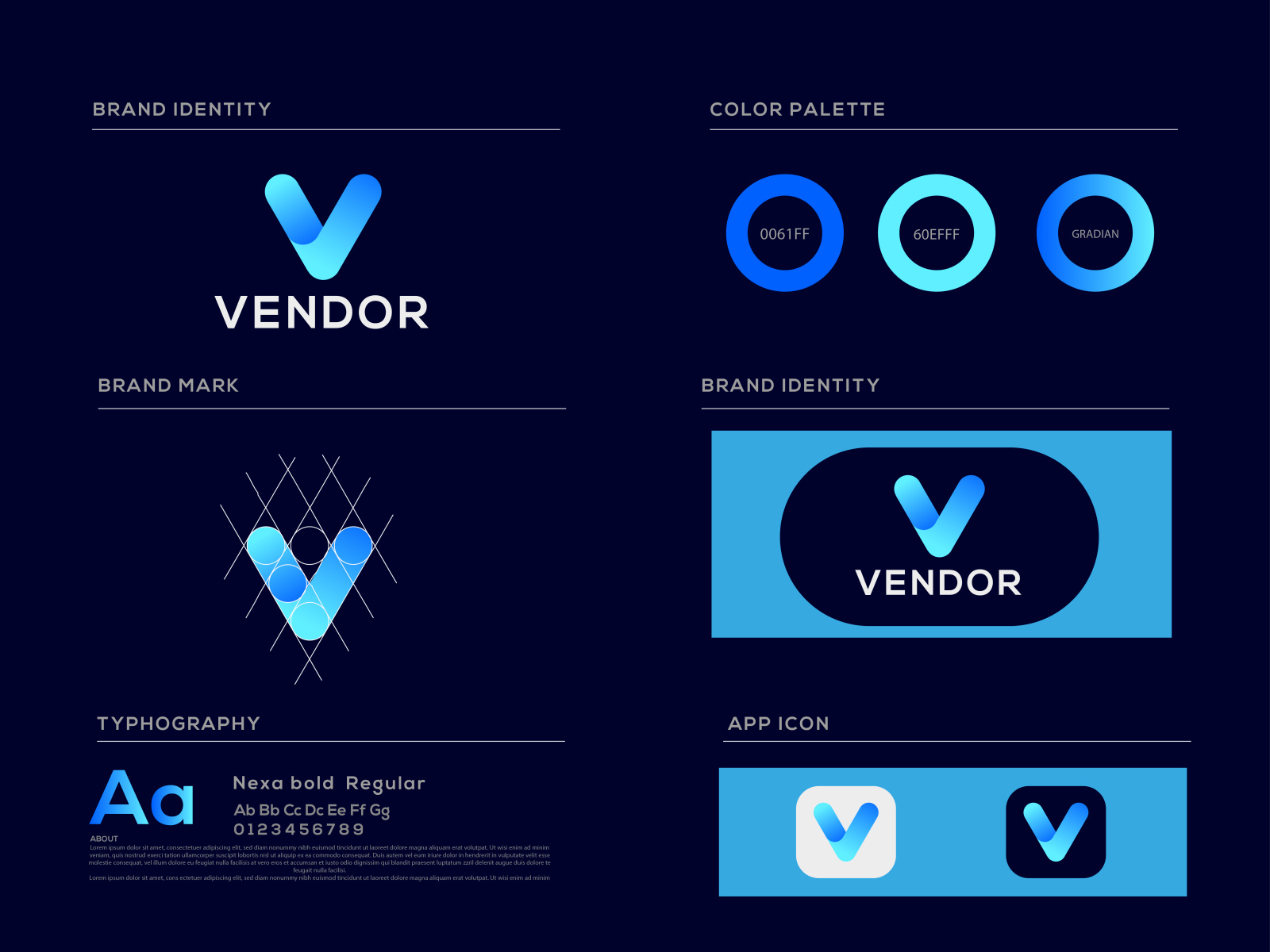 Vendor logo Design by Imrul Kaish on Dribbble