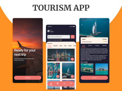 Tourism App countries mobile tourism traveling ui uidesign ux vacation