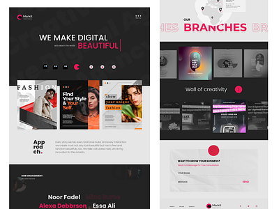 Digital Marketing Company Website branding design landing page logo ui ux website