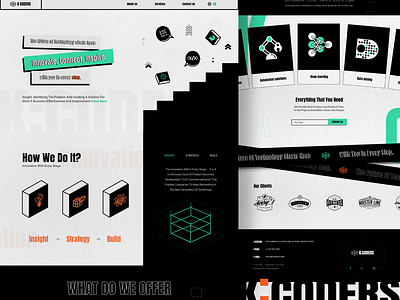 IT company website - Kcoders branding company digital it landing page technology typography ui ux website