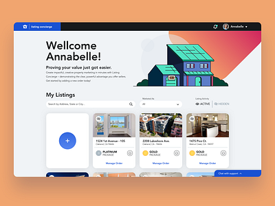 Coldwell Banker | Listing Concierge - Concept Redesign app design flat icon illustration typography ui ux vector web