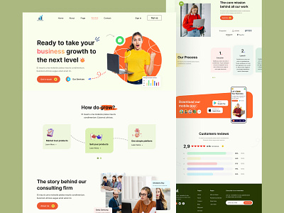 Business Landing Page branding business business growth clean creative design graphic design landing page landing page design ui ui design ux ux design webdesign website website design