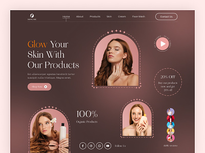 Skin Care Product Landing Page