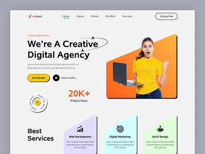 Creative Digital Agency Landing Page