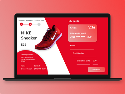 DailyUI002- Credit Card Checkout Page