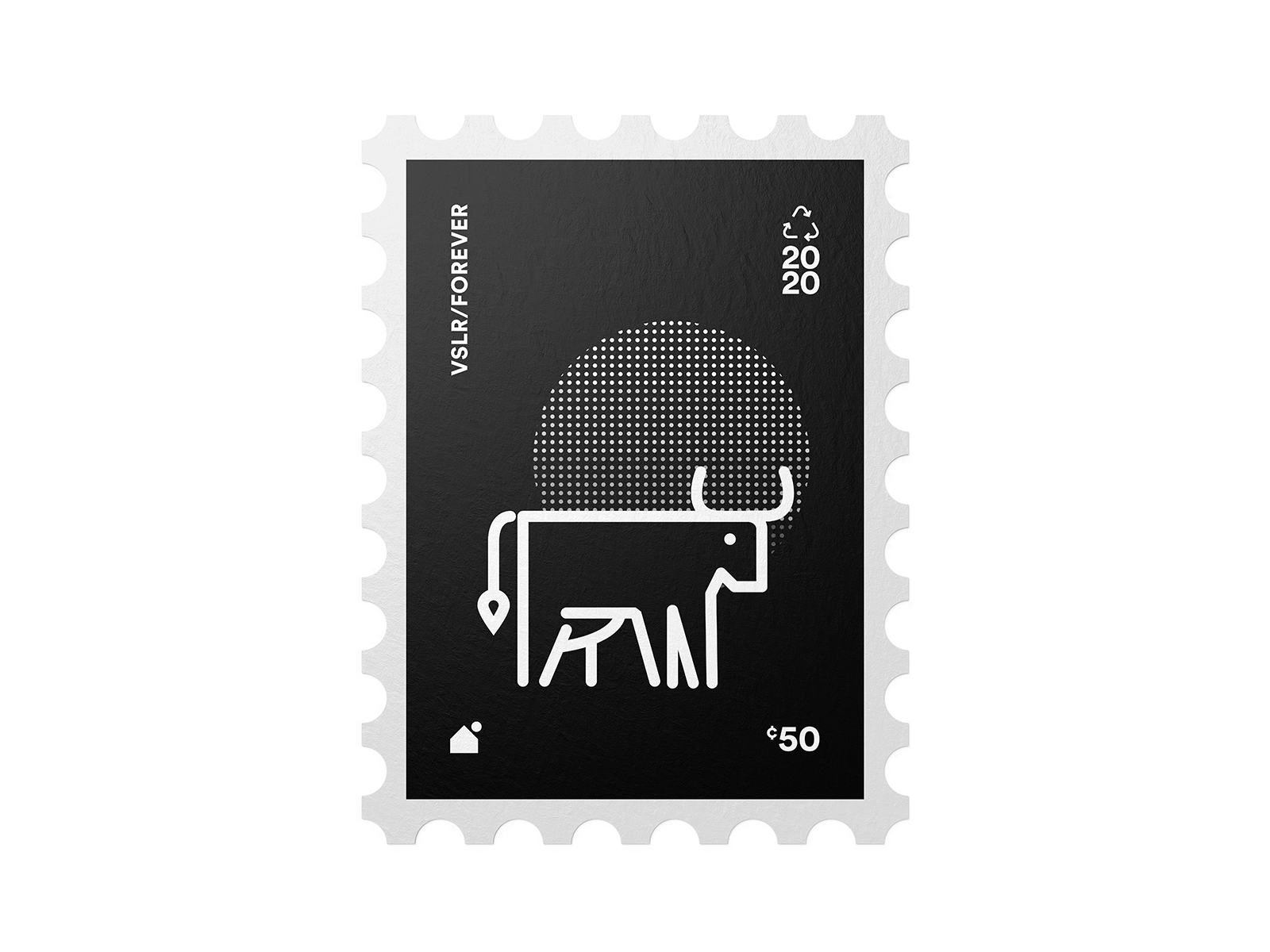"STAMPS" design flat icon illustration minimal modern stamp