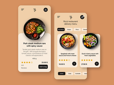 Rozzi restaurant delivery menu App