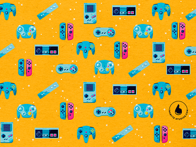 Old School Gamer branding cmyk controllers design gameboy gamecube icon icon design icon set iconography icons illustration inkbyteatwork modern nintendo nintendo 64 nintendo switch nintendo wii snes vector