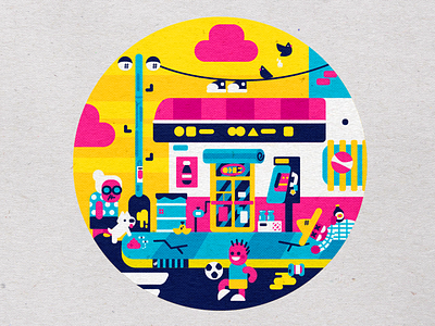 TIENDITA DE LA ESQUINA branding cmyk convenience store corner store design hispanic hispanicheritagemonth icons illustration inkbyteatwork little shop loteria mexican mexican art mexican culture mexican design mexican food mexicano modern vector