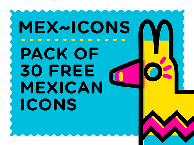 Mexi~cons branding cmyk design free icon set free icons freeicons icon icon design icon pack icon set iconography icons illustration inkbyteatwork logo loteria mexican mexicons modern vector