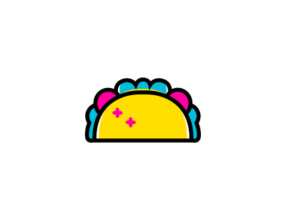 Mex~icons Taco (Tuesday) cmyk freeicons illustration inkbyteatwork mexicons taco
