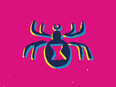 Spookycons Spider cmyk ghost halloween icons inkbyte inkbyteatwork spider