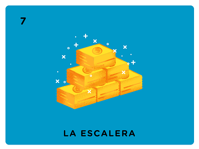 #7 La Escalera culture ladder loteria mexican modern money political social stacks stairs starbucks trump