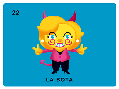#22 La Bota culture illustration inkbyteatwork loteria mexican mexico modern political trump