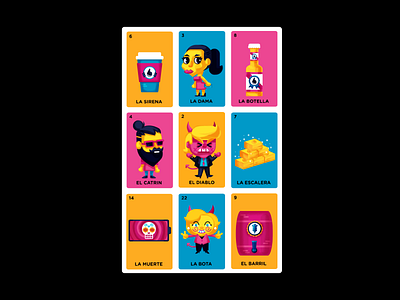 La Loteria Moderna cmyk culture icons illustration inkbyteatwork loteria mexican mexico modern political trump
