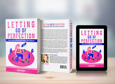 Letting Go Of Perfectio Book bookcoverdesign bookdesign branding cover design ebookcover illustration kindlebookcover pdfcover uniquebookcover