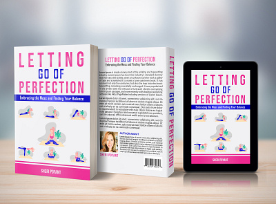 Letting Go Of Perfectio Book bookcoverdesign bookdesign branding cover ebookcover graphicdesign illustration pdfcover typography uniquebookcover