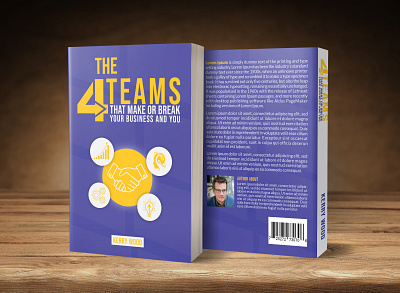 4 Teams Book Cover bookcoverdesign bookdesign branding business book cover ebookcover graphicdesign pdfcover typography uniquebookcover