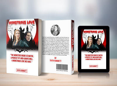 Monstrous Love Book Cover bookcoverdesign bookdesign branding ebookcover illustration kindlebookcover pdfcover story book typography uniquebookcover