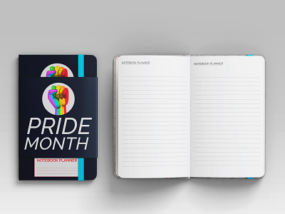 Pride Month Notebook Planner journal kdp notebook paperback pride day notebook planner 2021 pride month calendar pride month date