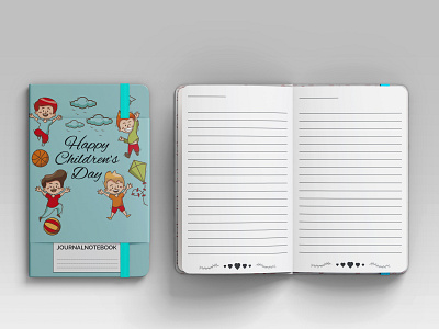 Happy Children's Day Journal Notebook branding design graphicdesign journal kdp march 17 notebook paperback