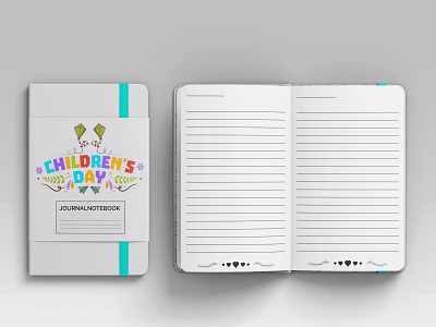 Children's Day Journal Notebook branding design graphicdesign journal kdp march 17 notebook paperback