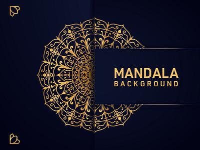 Mandala Background Template Design background