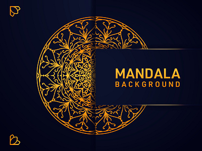 Mandala Background Template Design background