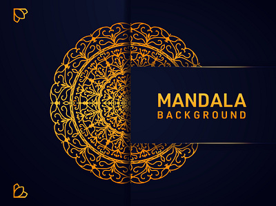 Mandala Background Template Design background