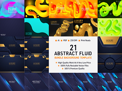 Abstract Background Template Bundle