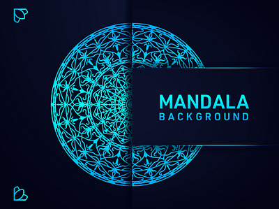 Mandala Background Template Design background